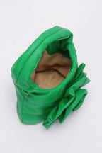 Faux Leather Big Flower Handle Bag | Mixtshop LLC