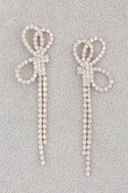 Rhinestone Ribbon Earrings | Mixtshop LLC