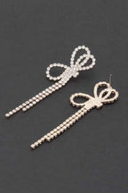 Rhinestone Ribbon Earrings | Mixtshop LLC
