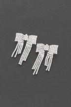 Rhinestone Ribbon Earrings | Mixtshop LLC