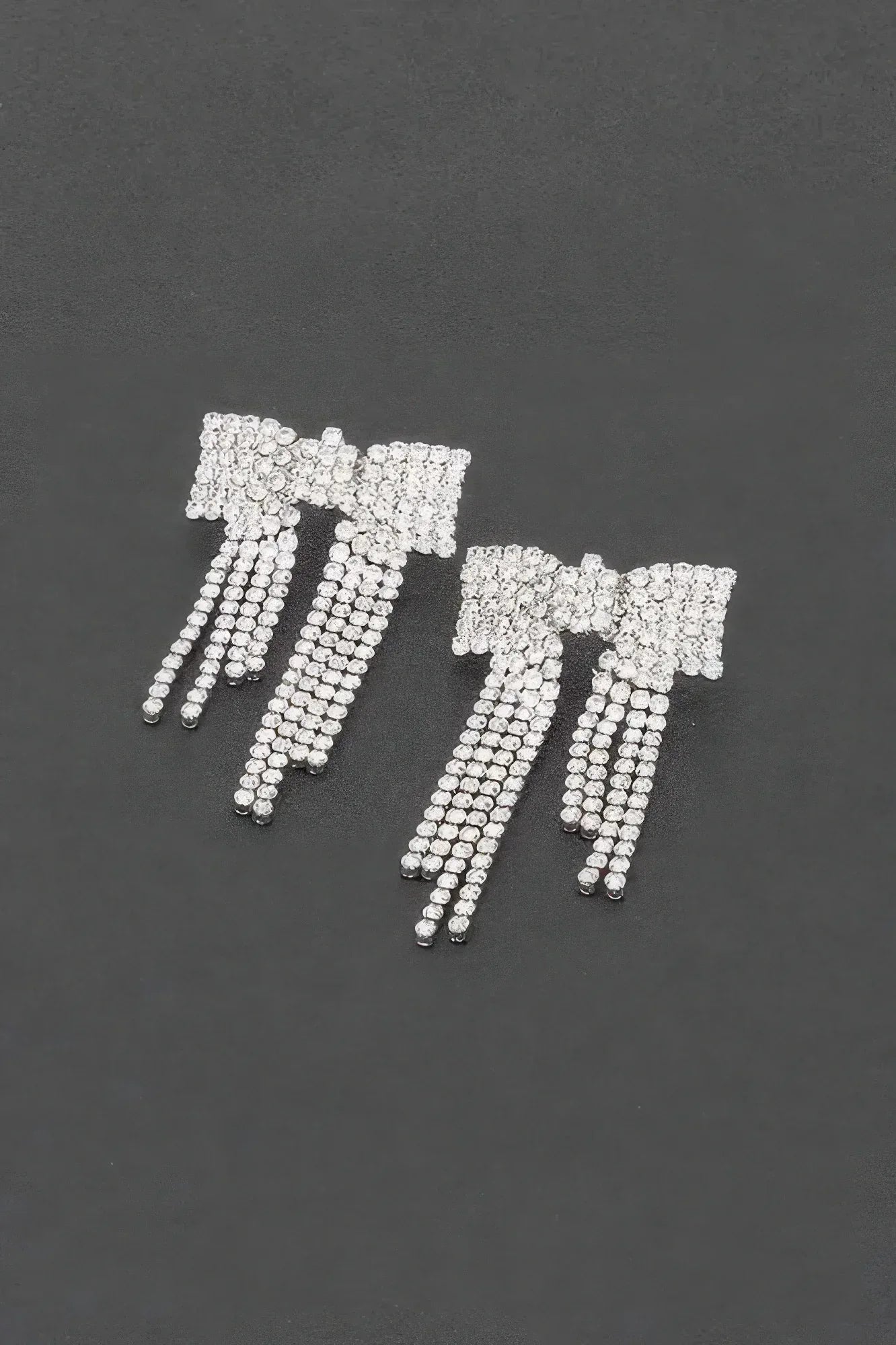 Rhinestone Ribbon Earrings | Mixtshop LLC