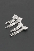 Rhinestone Ribbon Earrings | Mixtshop LLC