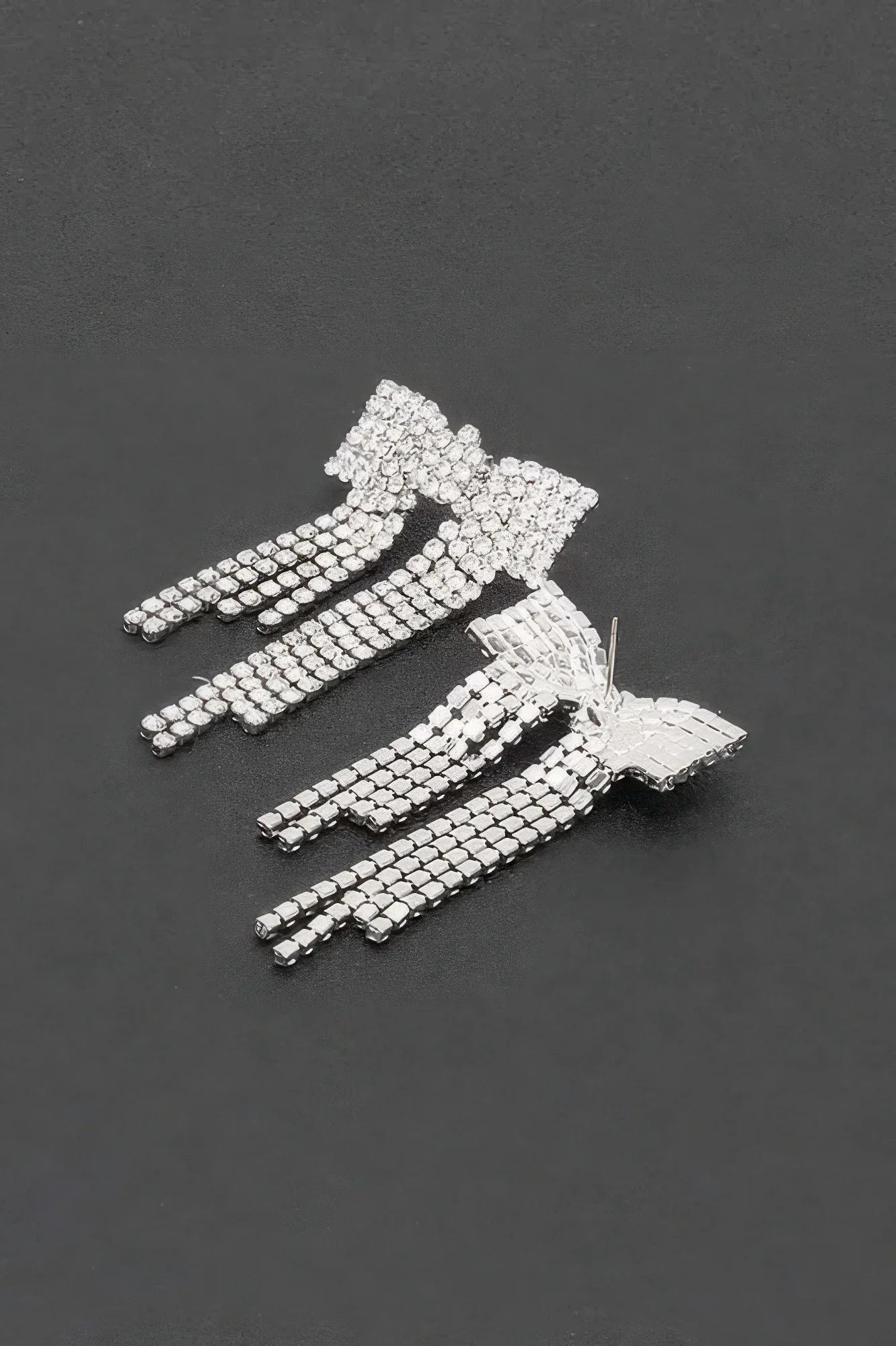 Rhinestone Ribbon Earrings | Mixtshop LLC
