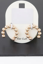 Shiny Beaded Hoop Earrings | Mixtshop LLC