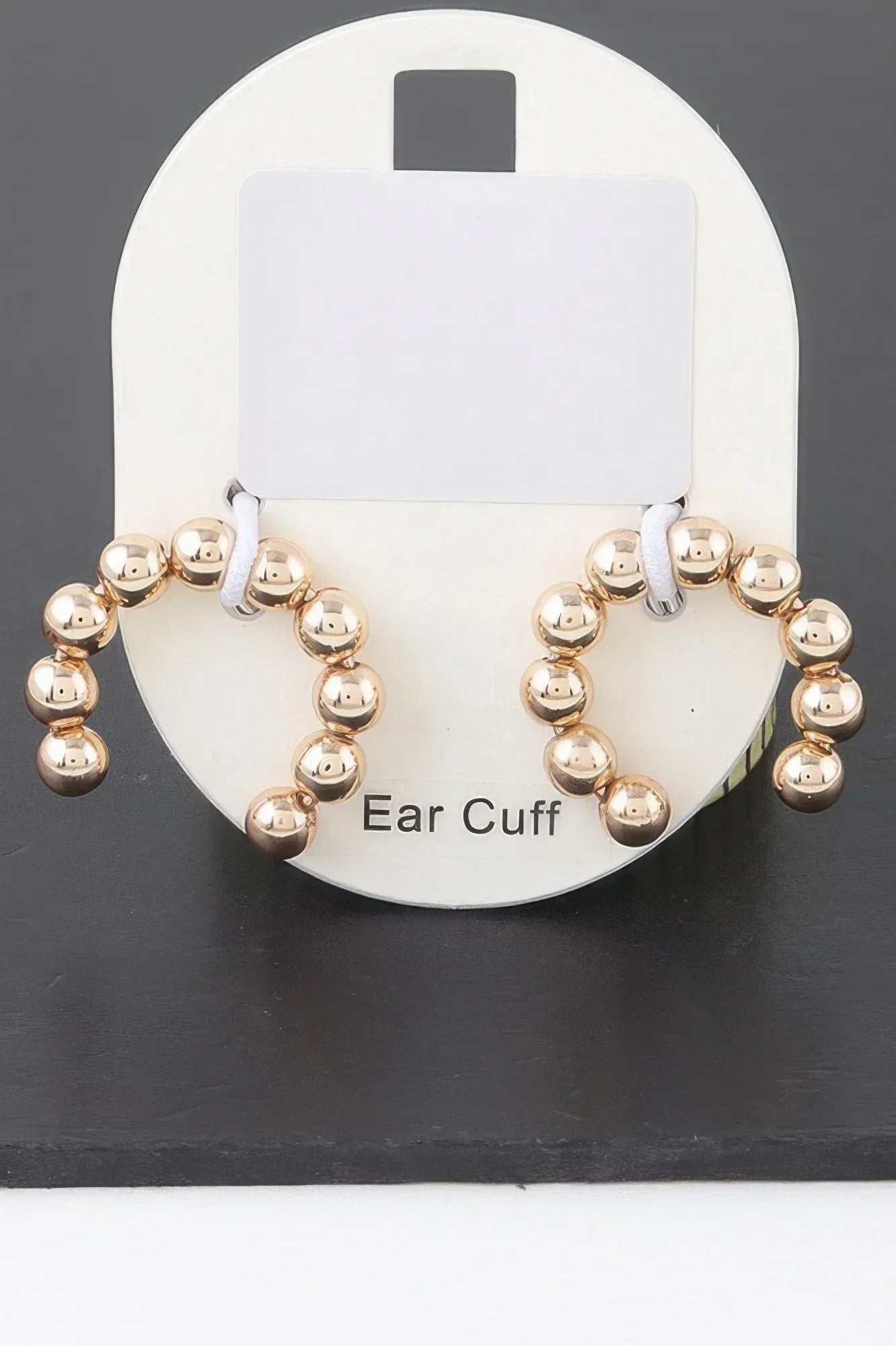 Shiny Beaded Hoop Earrings | Mixtshop LLC
