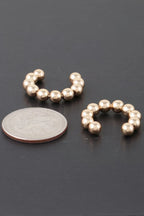 Shiny Beaded Hoop Earrings | Mixtshop LLC