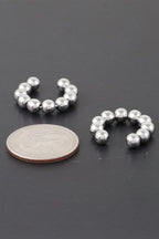 Shiny Beaded Hoop Earrings | Mixtshop LLC