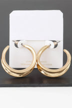 Hollowed Hook Hoop Earrings | Mixtshop LLC