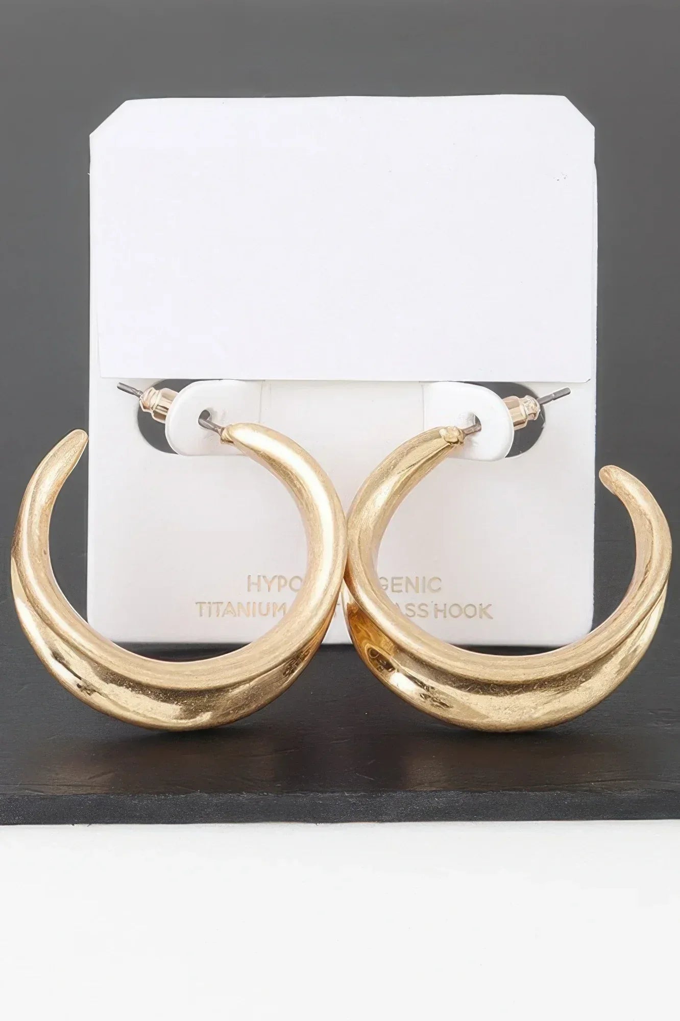 Hollowed Hook Hoop Earrings | Mixtshop LLC