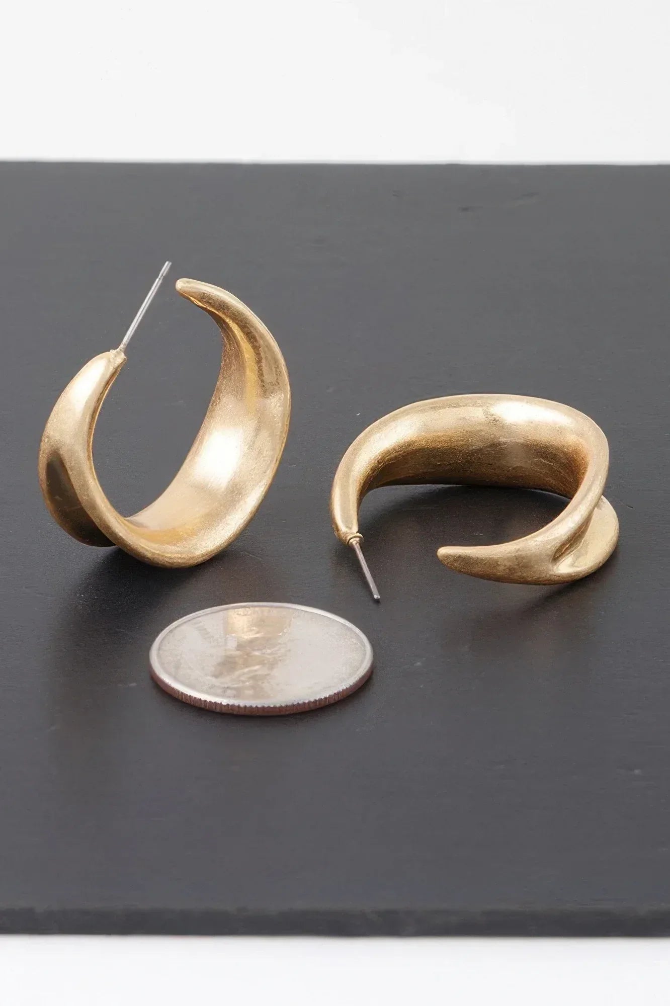 Hollowed Hook Hoop Earrings | Mixtshop LLC