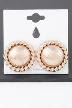 Twisted Hammered Dome Earrings | Mixtshop LLC