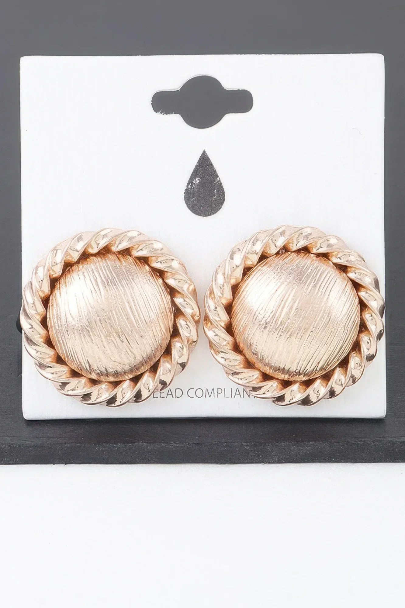 Twisted Hammered Dome Earrings | Mixtshop LLC
