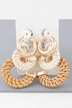 Multi Triple Weaved Hoop Earrings Set | Mixtshop LLC