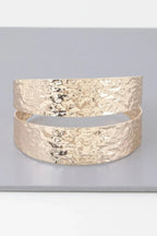 Hammered Double Wrap Cuff Bracelet | Mixtshop LLC