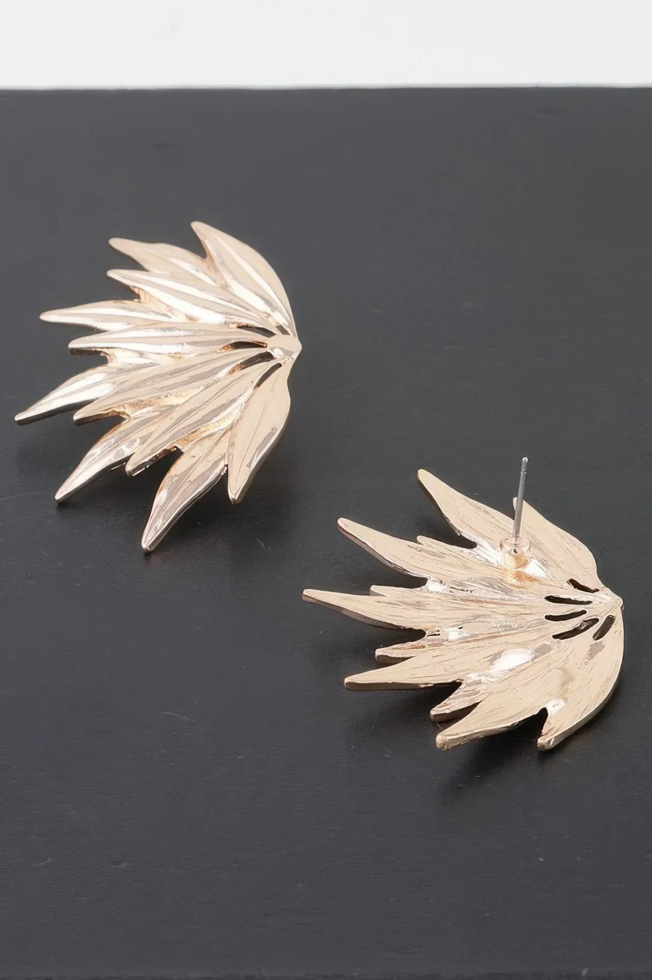 Flared Petal Wing Earrings Secondary image