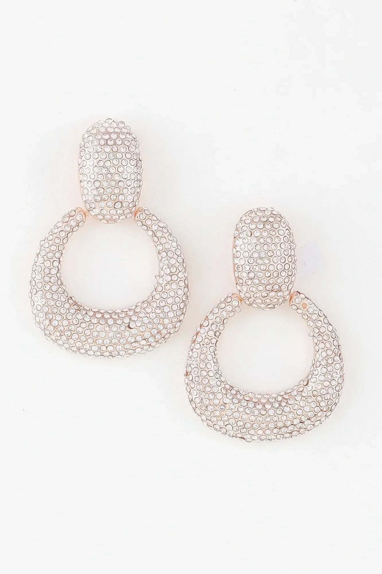 Bejeweled Hoop Drop Earrings | Mixtshop LLC Main image