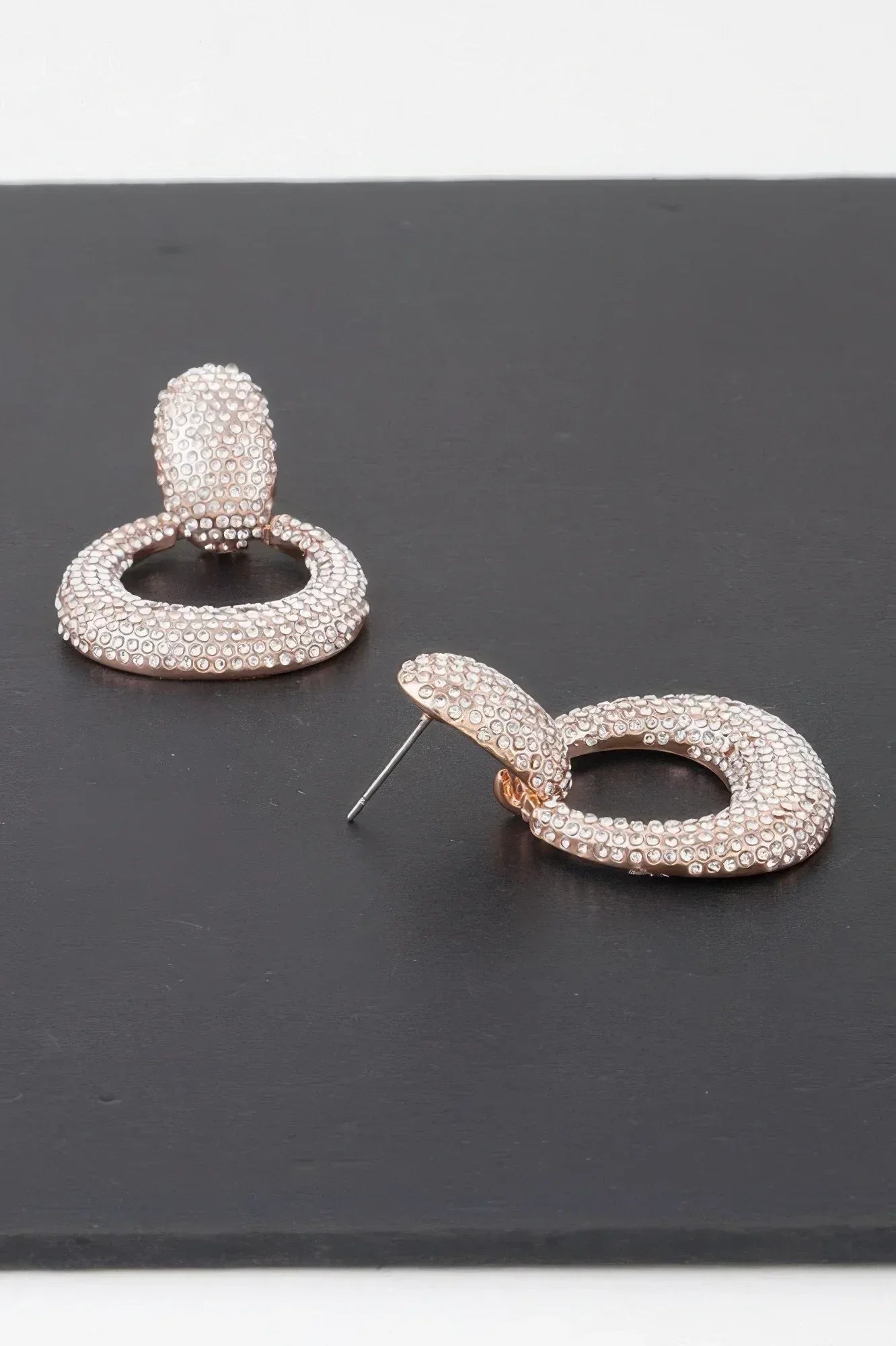 Bejeweled Hoop Drop Earrings | Mixtshop LLC