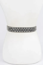 Multi Metal Stone Studded Belt | Mixtshop LLC