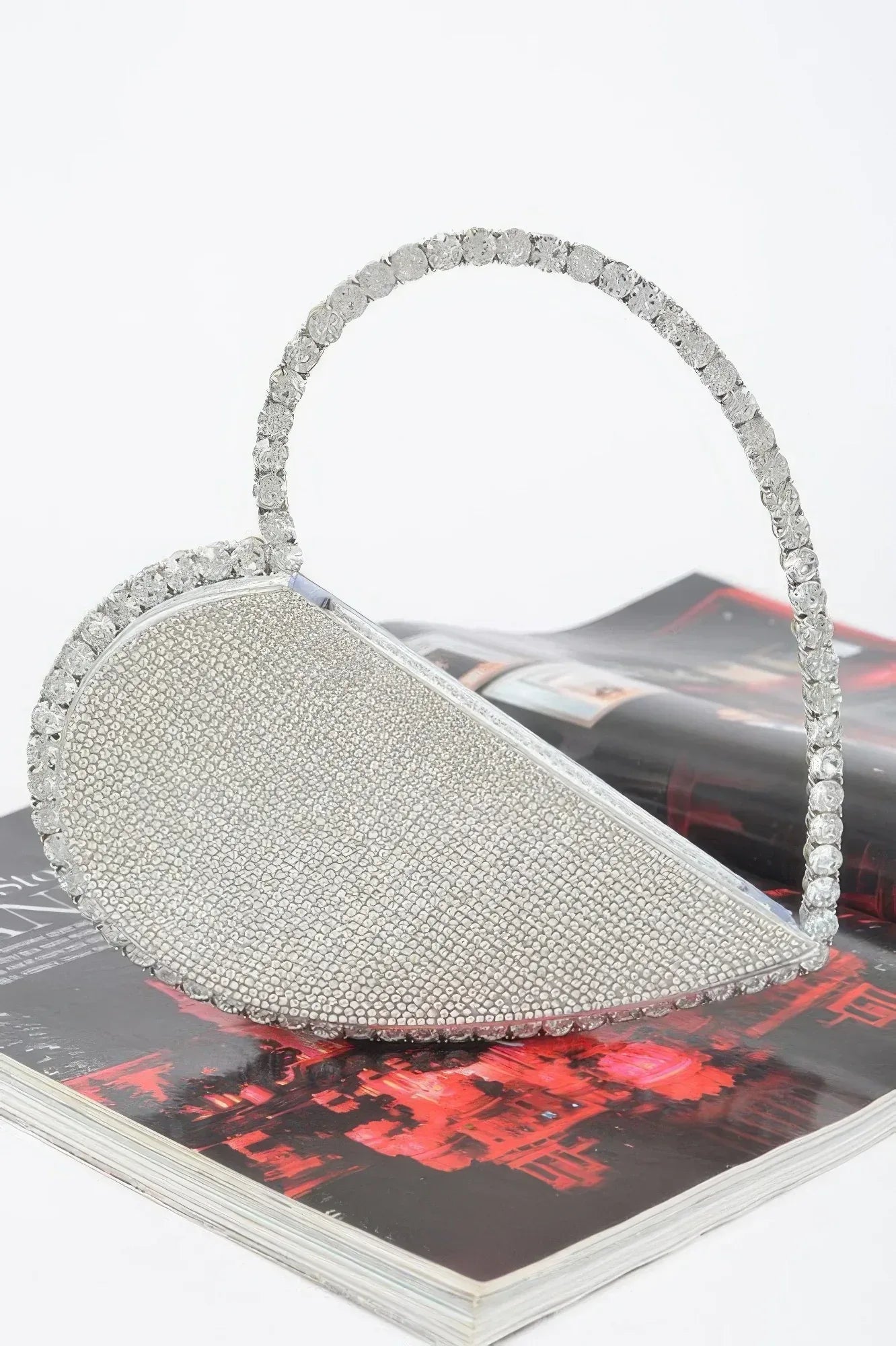 Heart Shape Rhinestone Bag | Mixtshop LLC