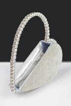 Heart Shape Rhinestone Bag | Mixtshop LLC