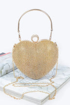 Rhinestone Heart Shape Party Clutch | Mixtshop LLC