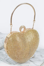 Rhinestone Heart Shape Party Clutch | Mixtshop LLC
