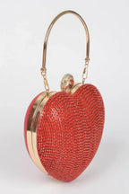 Rhinestone Heart Shape Party Clutch | Mixtshop LLC