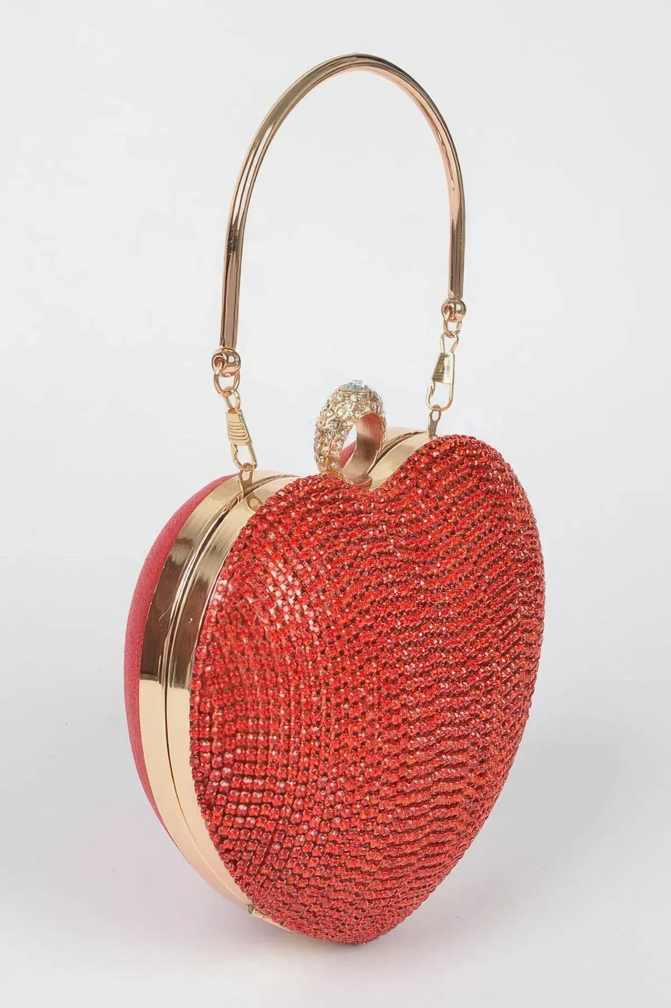 Rhinestone Heart Shape Party Clutch | Mixtshop LLC