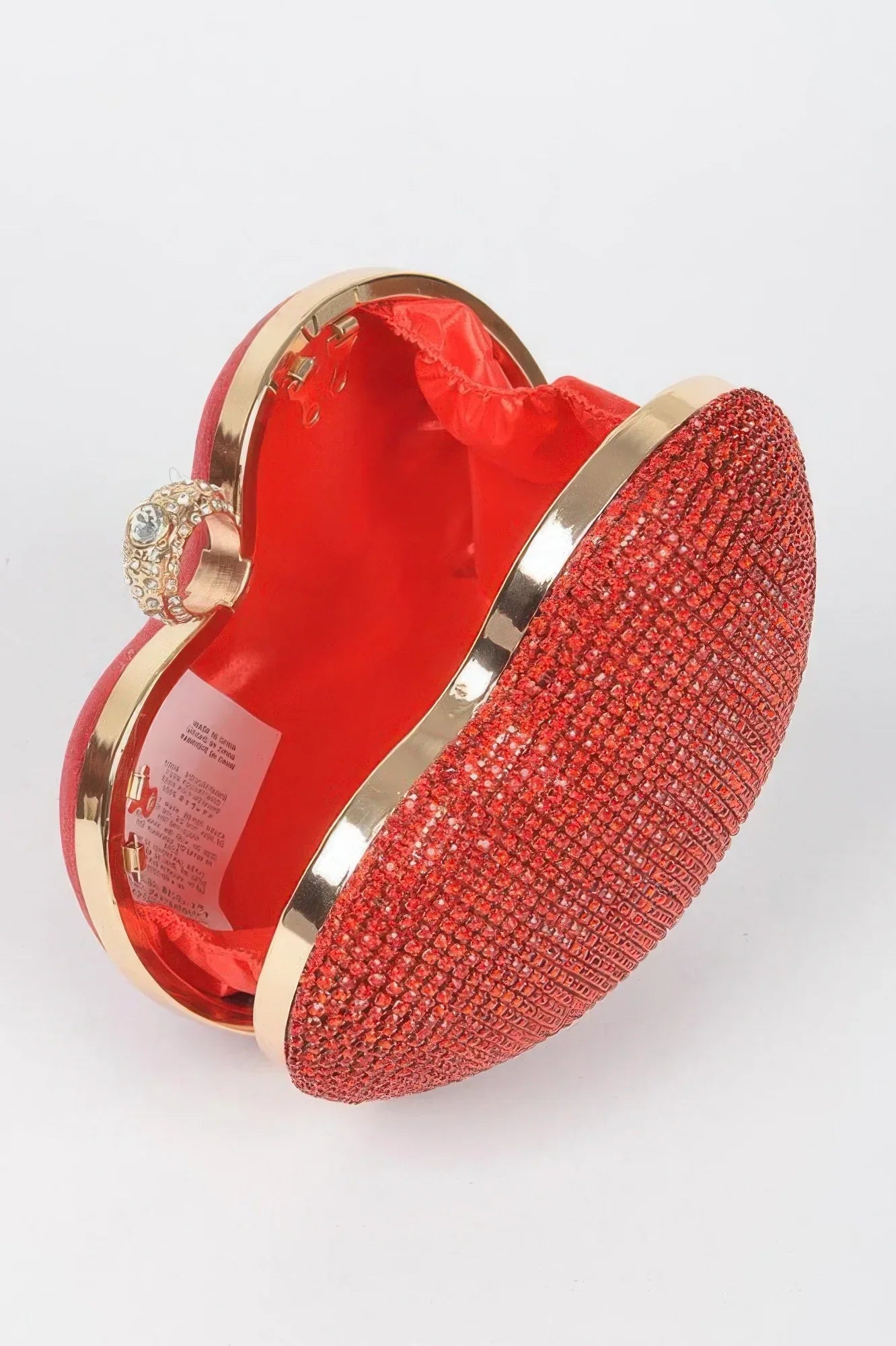 Rhinestone Heart Shape Party Clutch | Mixtshop LLC
