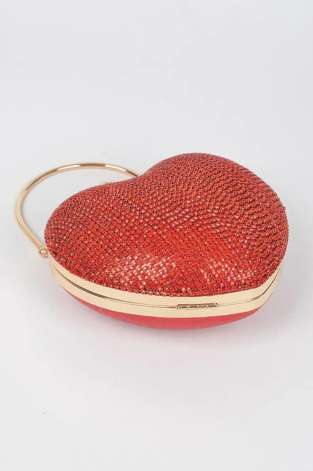 Rhinestone Heart Shape Party Clutch | Mixtshop LLC