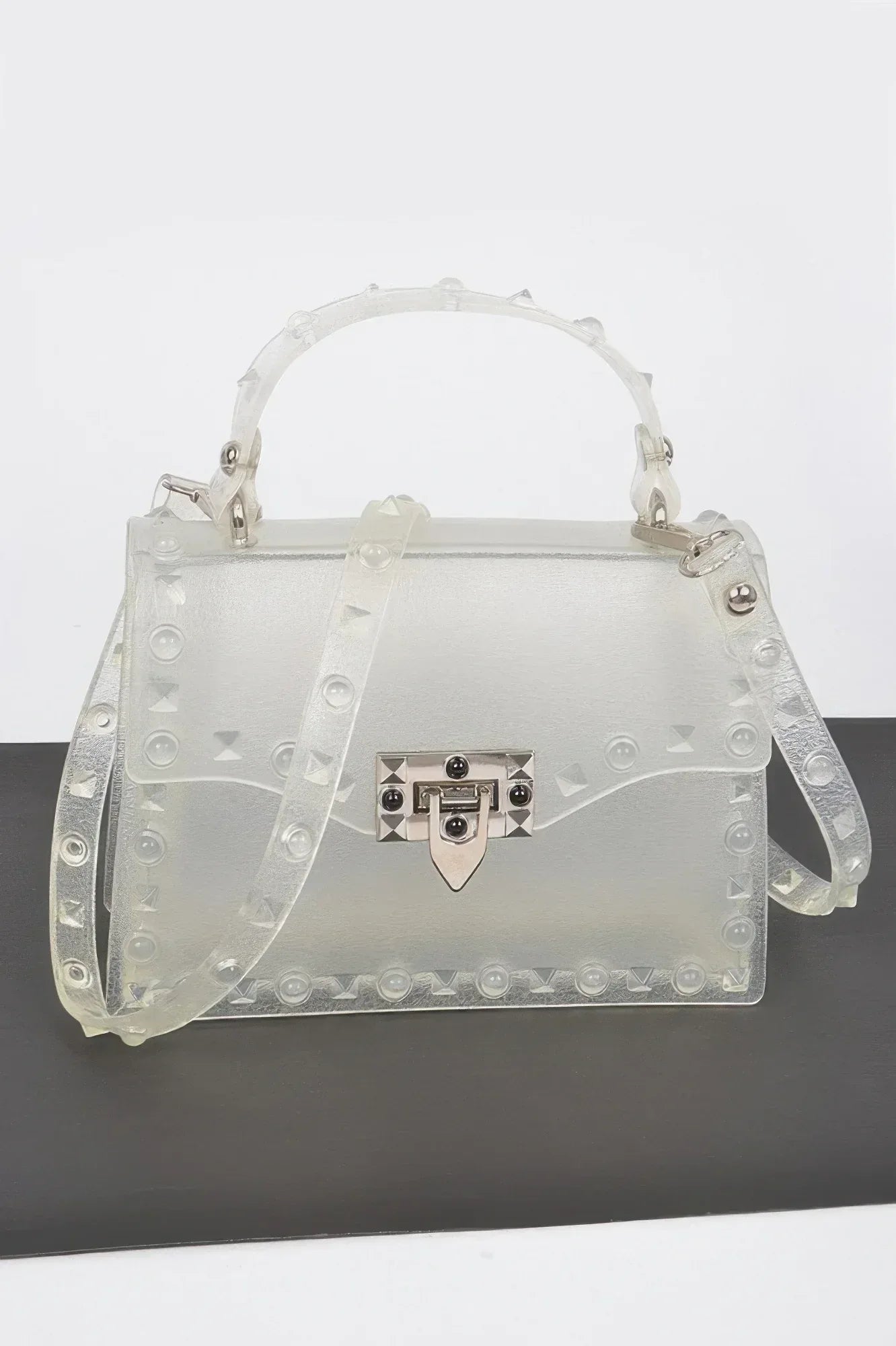 Monotone Studded Clutch Secondary image