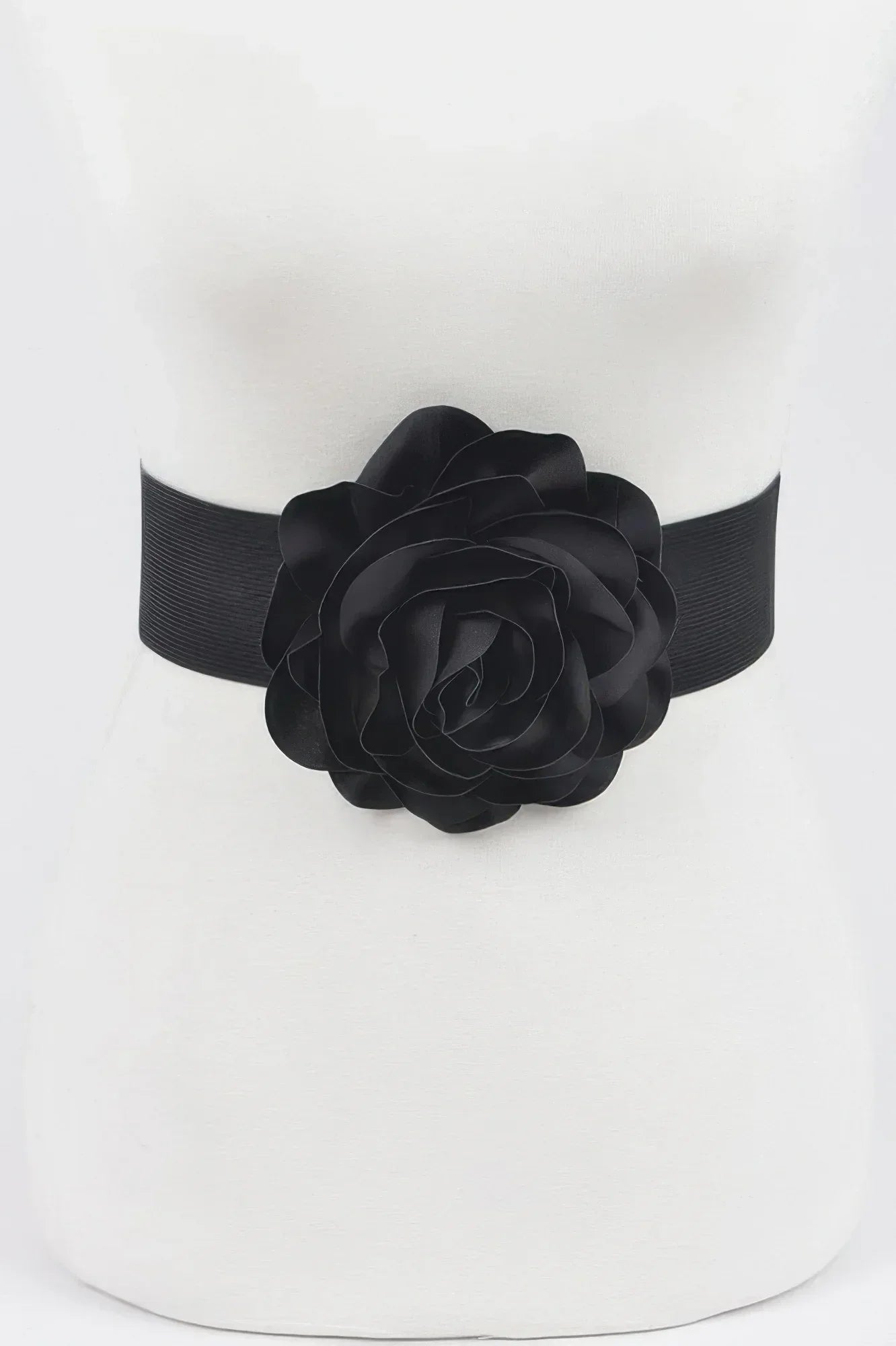 Delicate Beautiful Flower Plus Size Elastic Belt | Mixtshop LLC Main image