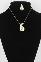 Shiny Teardrop Necklace Set | Mixtshop LLC