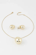 Shiny Teardrop Necklace Set | Mixtshop LLC