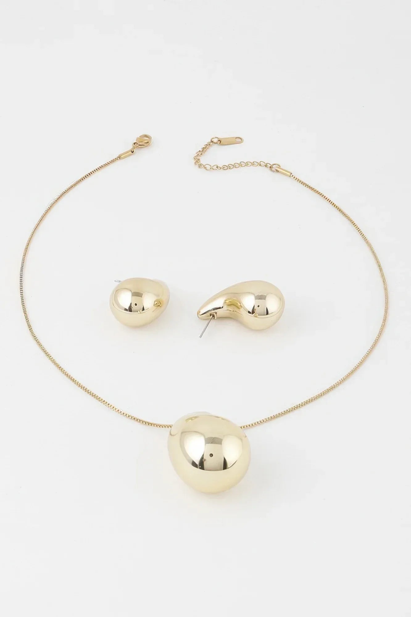 Shiny Teardrop Necklace Set | Mixtshop LLC