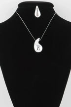 Shiny Teardrop Necklace Set | Mixtshop LLC