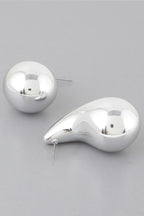 Bulky Shiny Teardrop Earrings | Mixtshop LLC