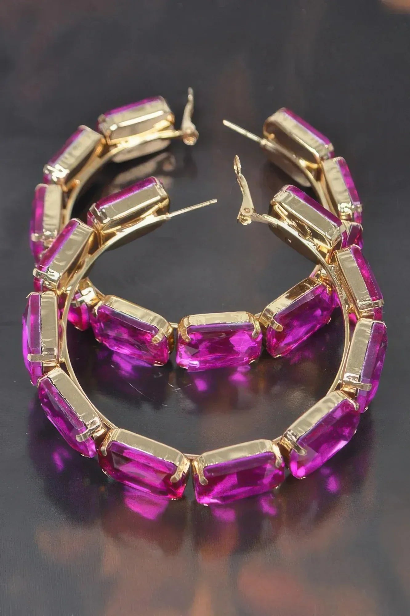 Stone Hoop Earring | Mixtshop LLC