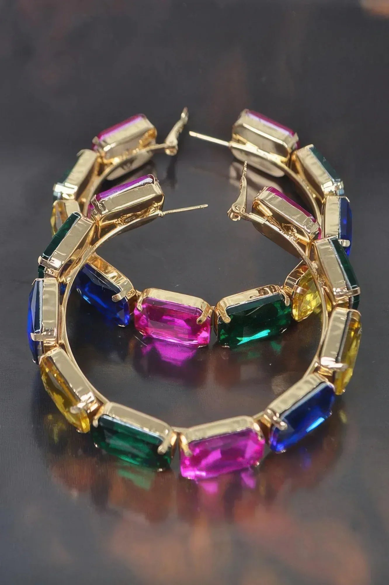 Stone Hoop Earring | Mixtshop LLC