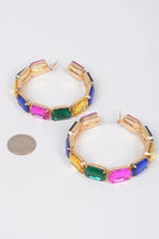 Stone Hoop Earring | Mixtshop LLC