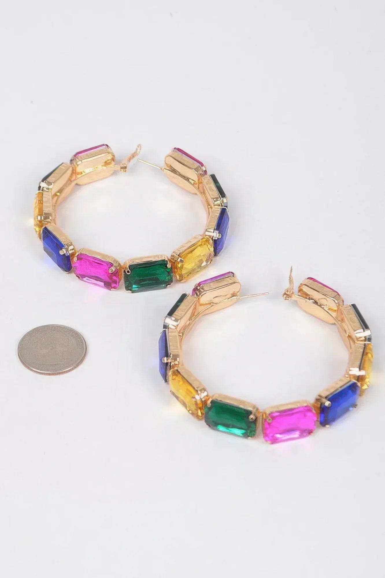 Stone Hoop Earring | Mixtshop LLC