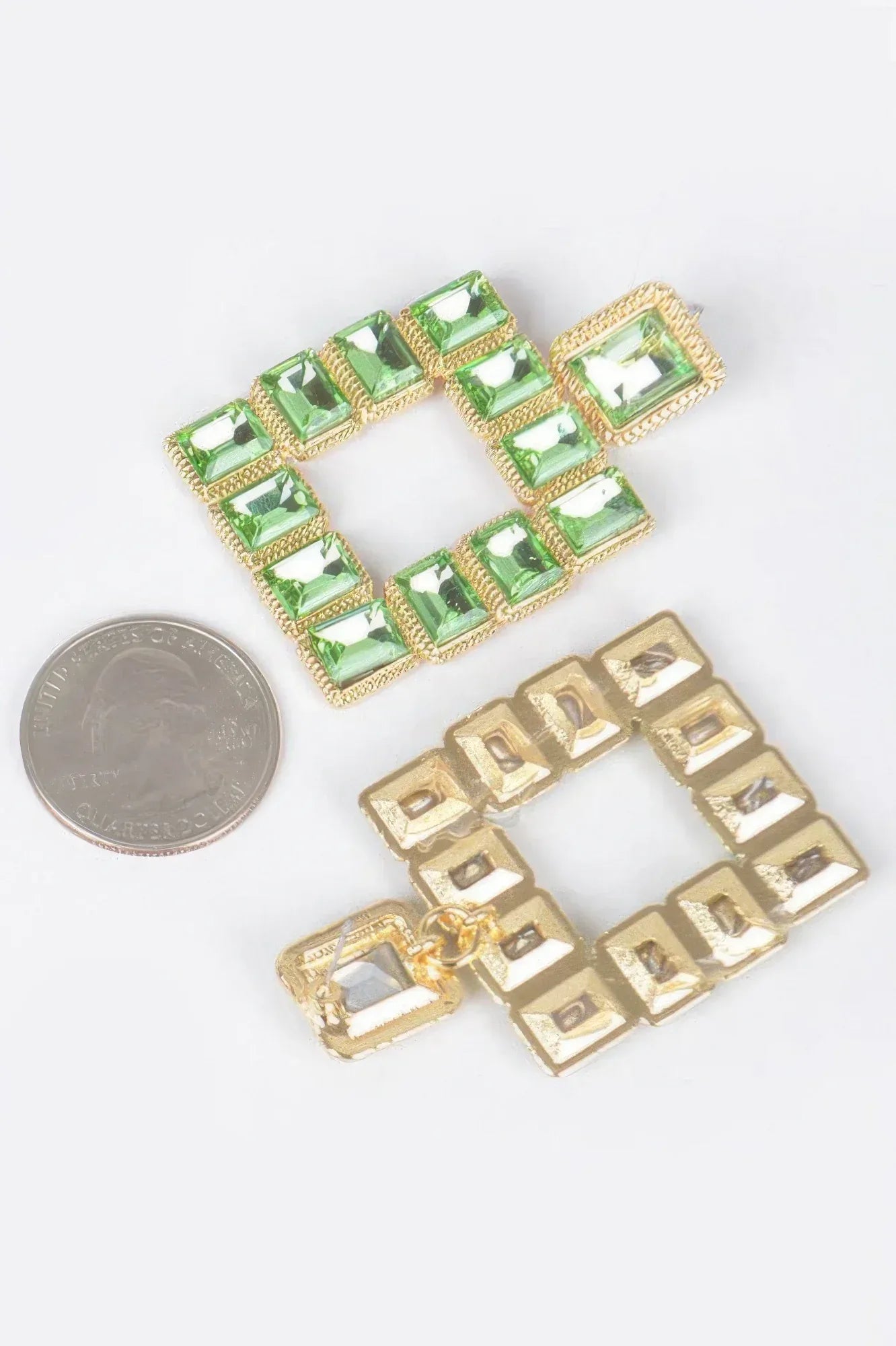 Rhinestone Square Earring | Mixtshop LLC