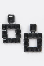 Rhinestone Square Earring | Mixtshop LLC