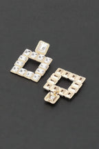 Rhinestone Square Earring | Mixtshop LLC
