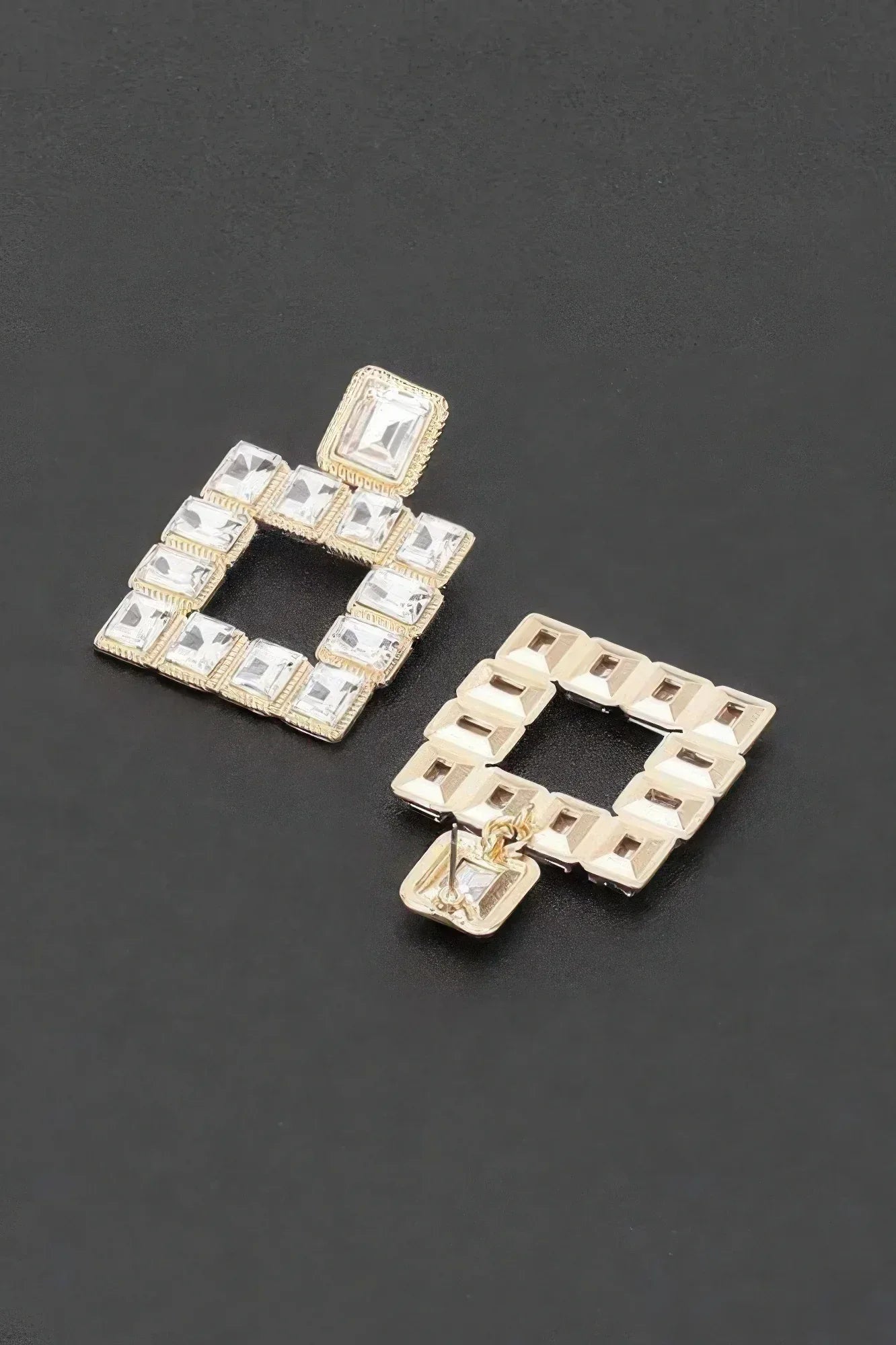Rhinestone Square Earring | Mixtshop LLC