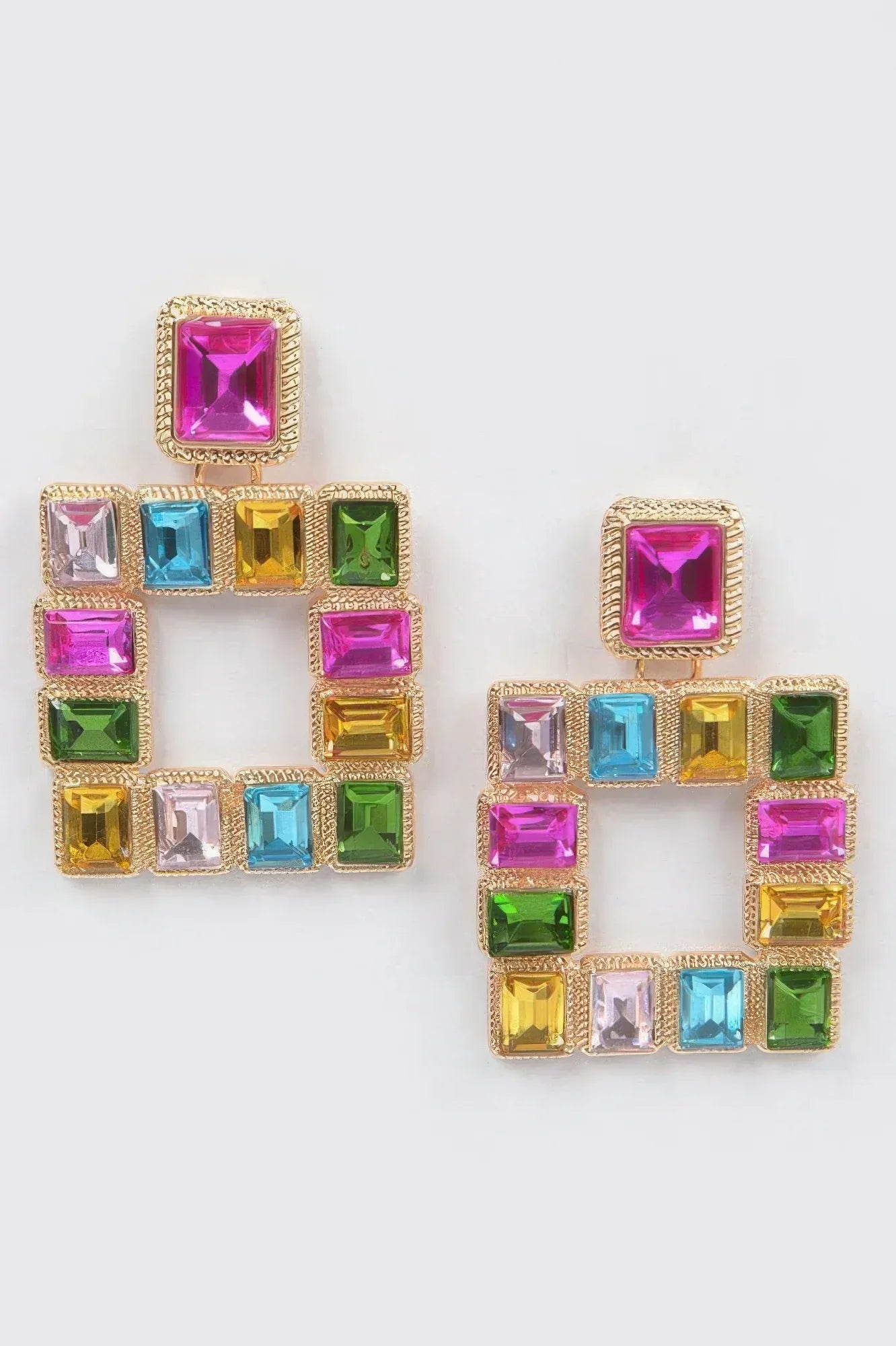 Rhinestone Square Earring | Mixtshop LLC