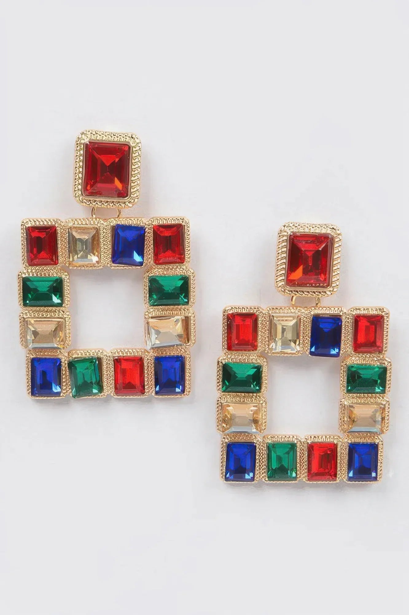 Rhinestone Square Earring | Mixtshop LLC