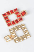 Rhinestone Square Earring | Mixtshop LLC