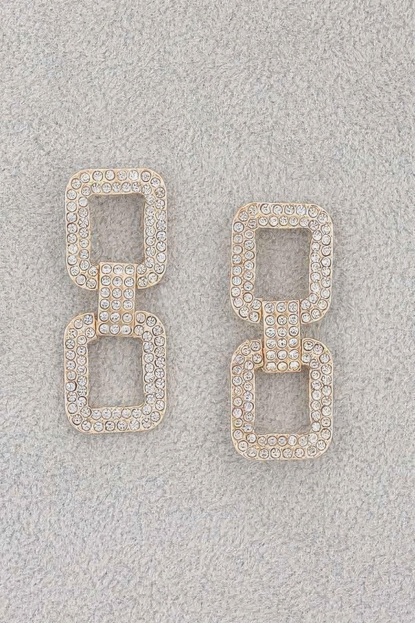 Rhinestone Earrings | Mixtshop LLC Main image