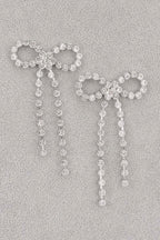 Rhinestone Ribbon Earring | Mixtshop LLC